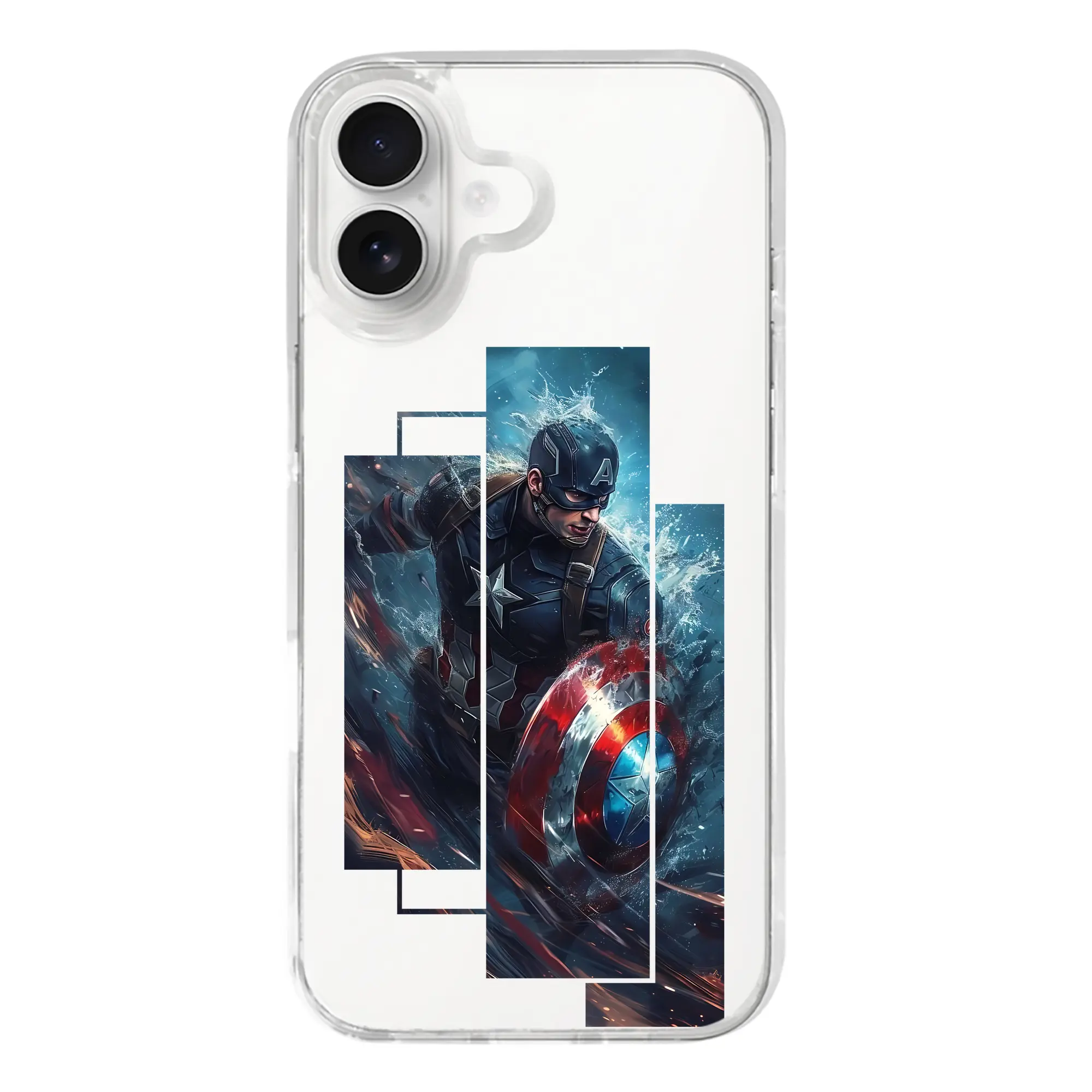 アベンジャーズ (Avenjāzu) グッズ キャプテン・アメリカ（Captain America） - iPhone 17シリーズ 透明スマホケース – 薄型・耐衝撃・精密フィット保護カバー